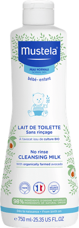 Mustela PN Lait de Toilet sans rincage 750 ml
