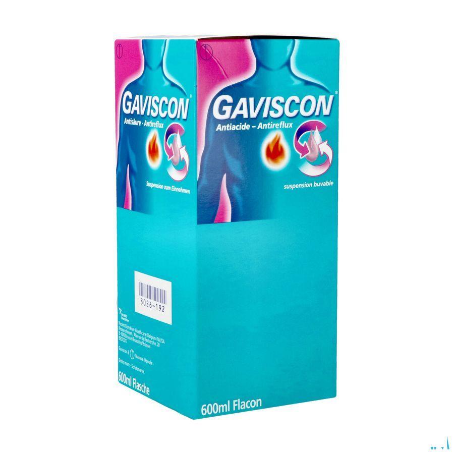 Gaviscon Antizuur-antireflux Suspensie Oraal Gebr.600 ml