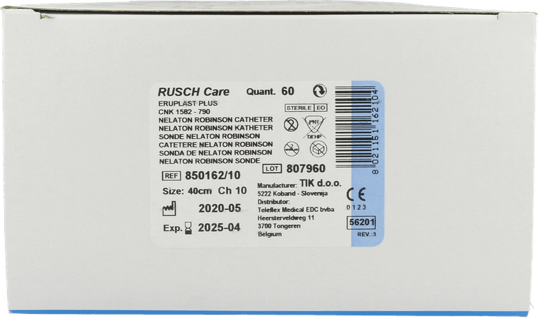 Ruschcare Eruplast Plus Nelat. Ch10 40cm 60 850162  -  Teleflex Medical