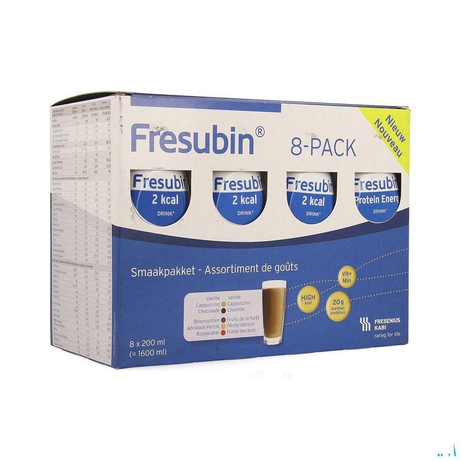 Fresubin 8-Pack Drink Assortiment Fl 8X200 ml