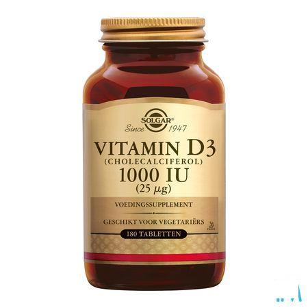 Solgar Vitamin D-3 25mcg/1000IETabletten 180  -  Solgar Vitamins
