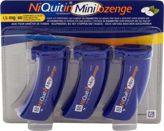 Niquitin 1,5 mg Minilozenge Comprimes A Sucer 60