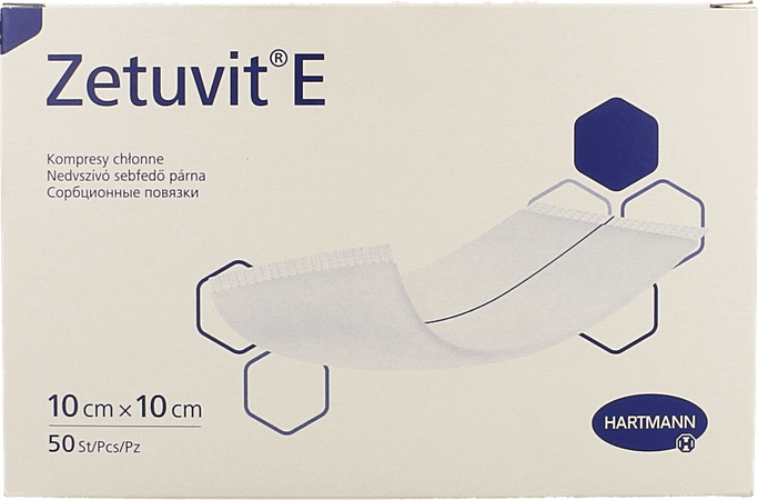 Zetuvit E 10x10cm Nst. 50 P/s  -  Hartmann