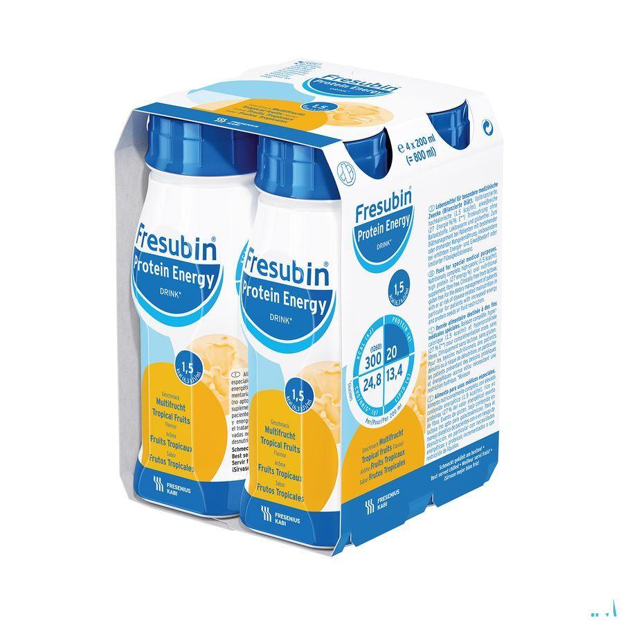 Fresubin Protein Energy Drink 200 ml Fruits Tropicaux/tropische Vruchten  -  Fresenius