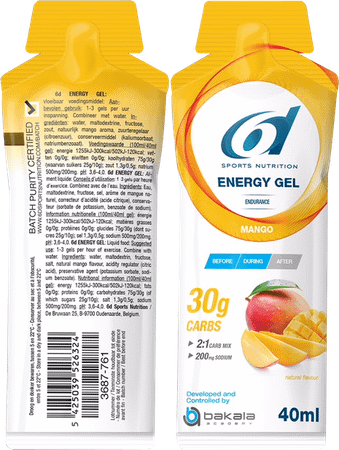 6d Sixd Energy Gel Mango 40 gr