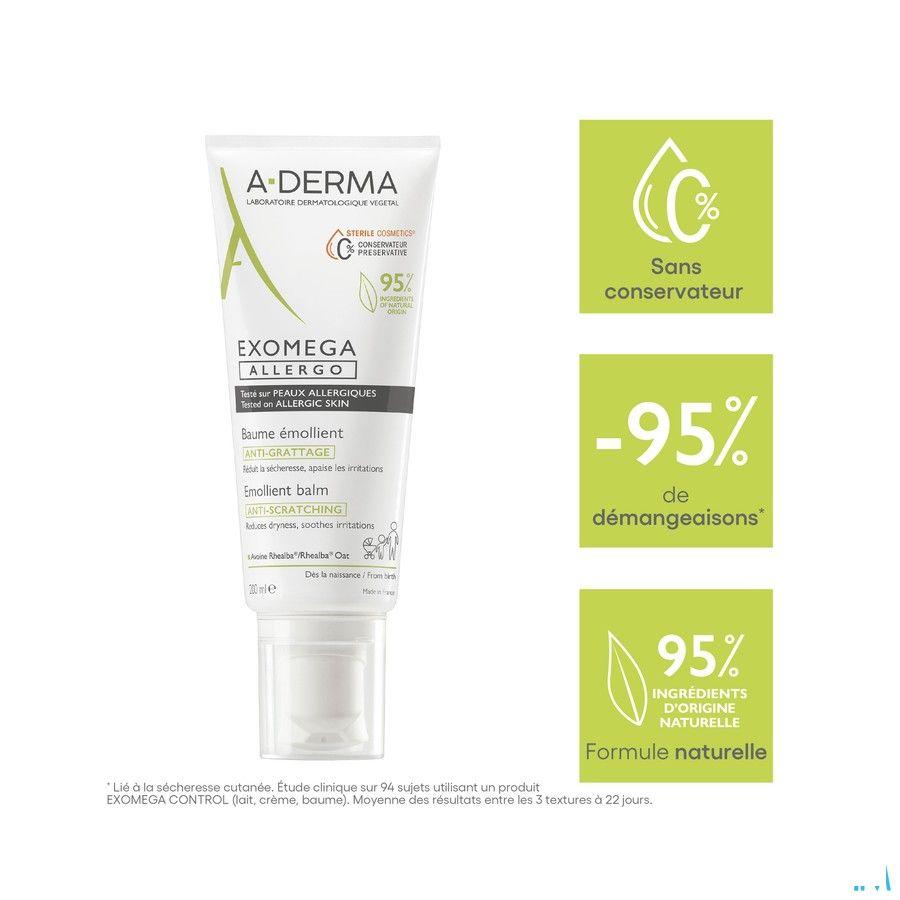 Aderma Exomega Allergo Balsem Emolierend Tube200 ml  -  Aderma
