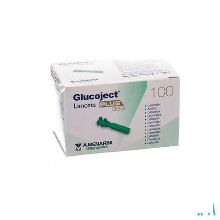 Glucoject Lancets Plus 33g 100 44121  -  Menarini