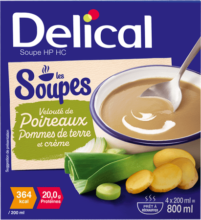 Delical Soupe Veloute Poireau x Pdt & Creme 4 x 200 ml