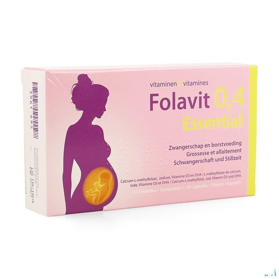 Folavit 0,4 mg Essential Tabletten 30 + Capsule 30  -  Kela Pharma