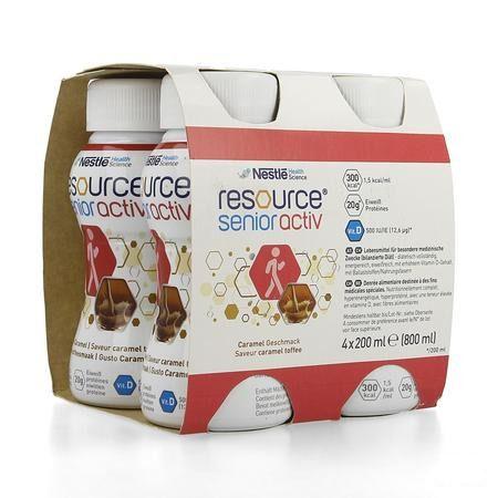 Resource Senior Active Caramel 4x200 ml  -  Nestle