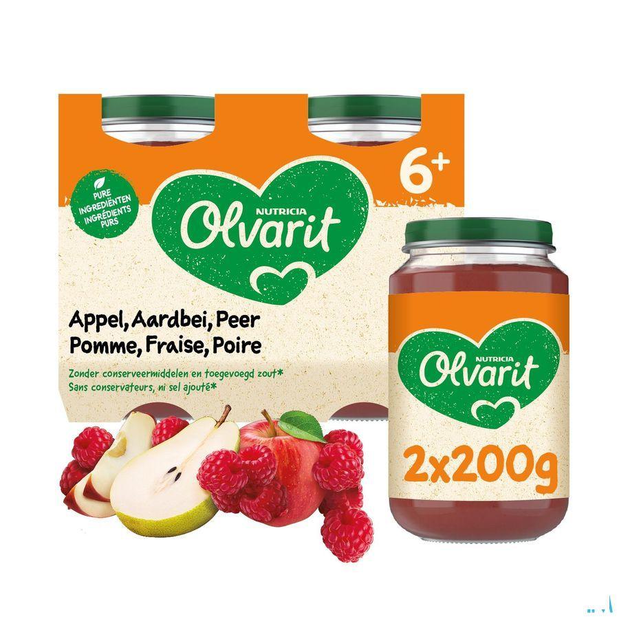 Olvarit Fruit Pomme Fraise 2x200 gr 6m61  -  Nutricia