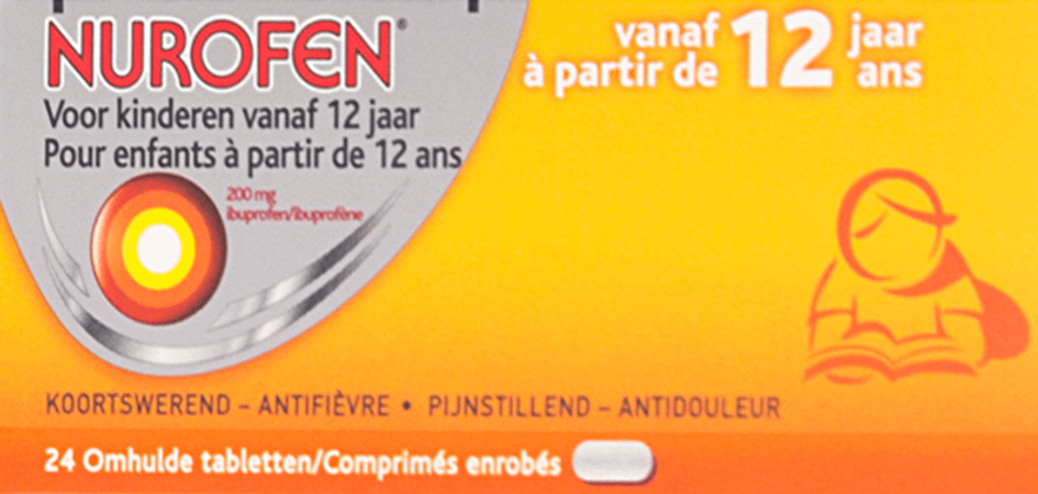 Nurofen Enfant + 12 Ans 200 mg Comprimes Pellicules 24