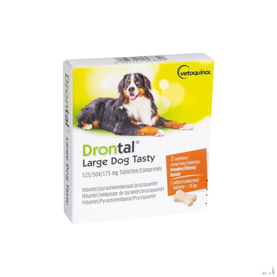 Drontal Large Dog Tasty 525/504/175 mg Tabletten 1x2