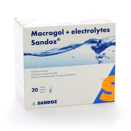 Macrogol + Elektr Sandoz Poeder Ciroensmaak 20x13,7g