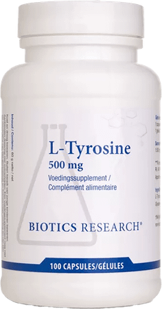 Biotics L-Tyrosine 500mg 100 capsules  -  Energetica Natura