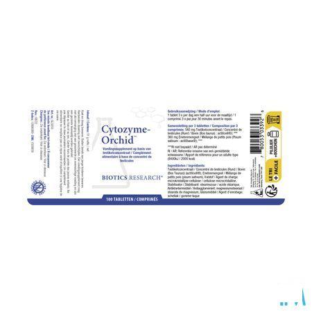 Biotics Cytozyme-Orchic 100 tabletten  -  Energetica Natura