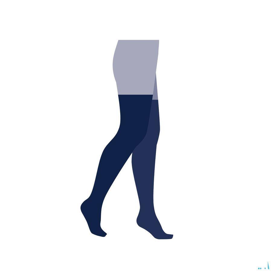 Jobst Ultrasheer K1 15-20 Ag Geruit Black L