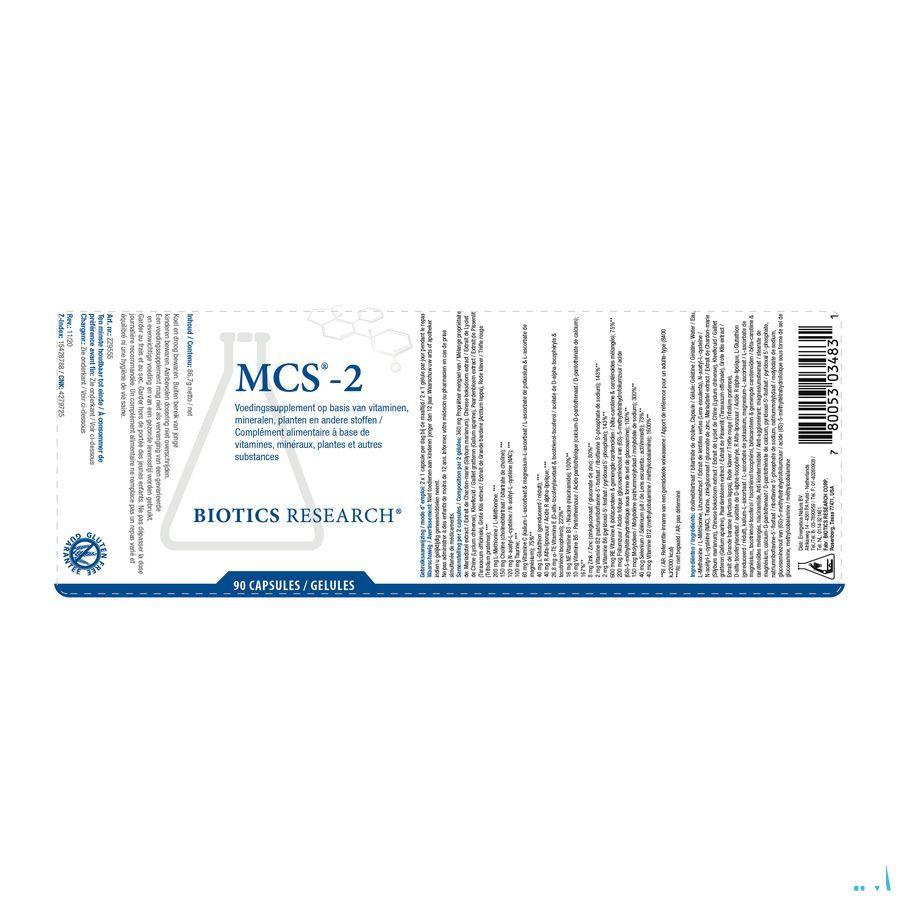 Biotics MCS-2 (Metabolic Clearing Support) 90 capsules  -  Energetica Natura