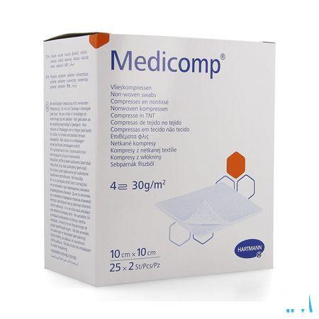 Medicomp Kompres Steriel 4L 10X10Cm 30G 25X2  -  Hartmann