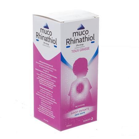 Muco Rhinathiol 2% Siroop Inf zonder suiker 200 ml