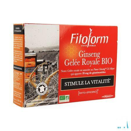 Ginseng Gelee Royale Bio Ampullen 20 Fitoform  -  Bioholistic Diffusion