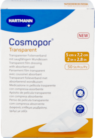 Cosmopor Transparent 5X7,2Cm 50
