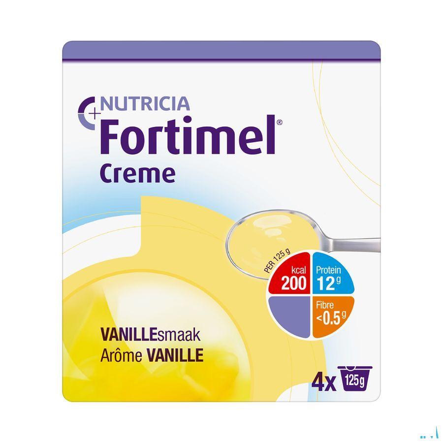 Fortimel Creme Vanille 4x125 gr  -  Nutricia