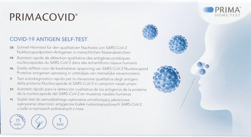 Primacovid Covid-19 Nasal Self-Test 1