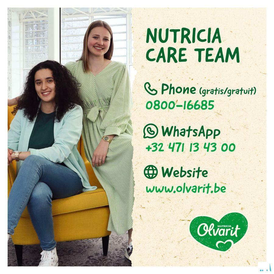 Olvarit Pasta Bolognaise 2x200 gr 8m06  -  Nutricia