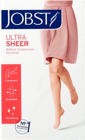 Jobst Ultrasheer Comf.K1 Kniekous Honey M