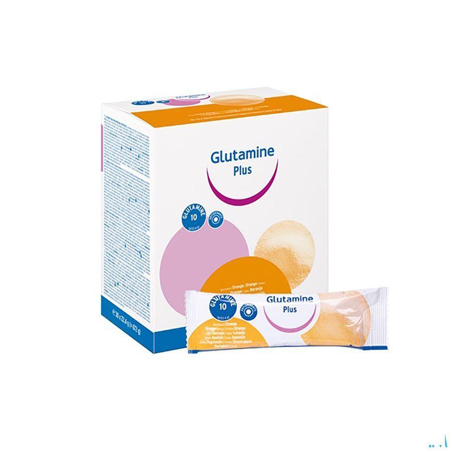 Glutamine Plus Orange Poudre Sachet 30  -  Fresenius