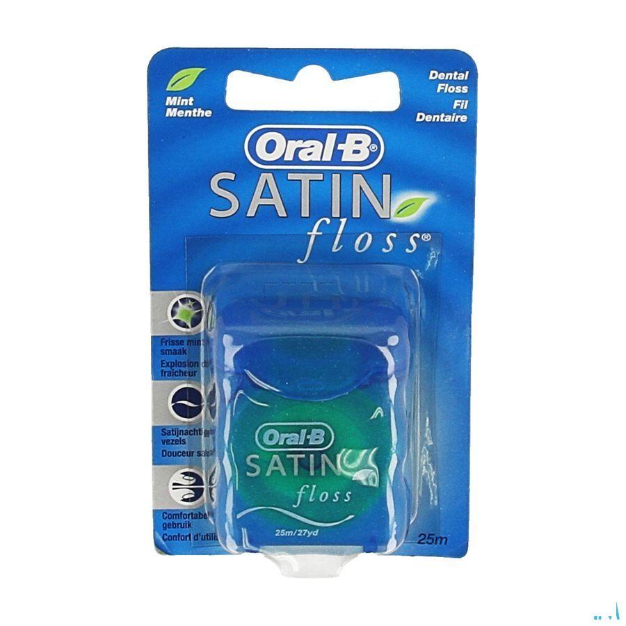 Oral-B Floss Satin Tape Mint Waxed 25M