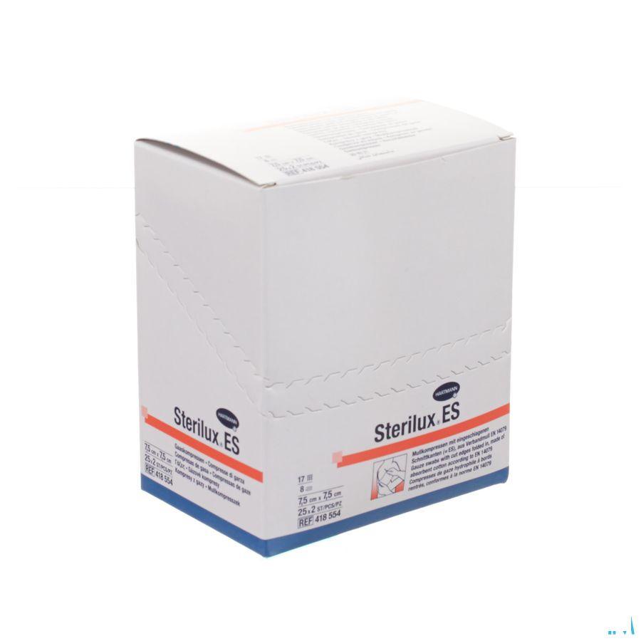 Sterilux Es Kompres Steriel 8Pl 7,5X 7,5Cm 25X 2 4185544  -  Hartmann