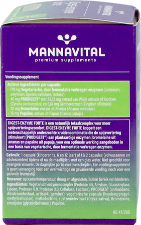 Mannavital Digest Enzyme Forte V-Capsule 60