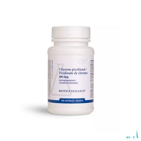 Biotics Chroom Picolinaat 200mcg 100 gélules  -  Energetica Natura