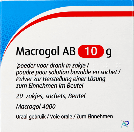 Macrogol Ab 10g Pdr Voor Drank Zakje 20