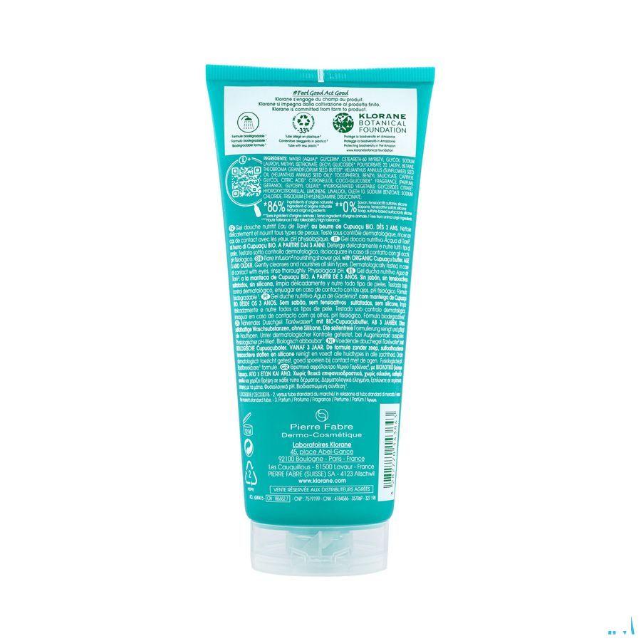 Klorane Lichaam Douchegel Water Tiare 200 ml