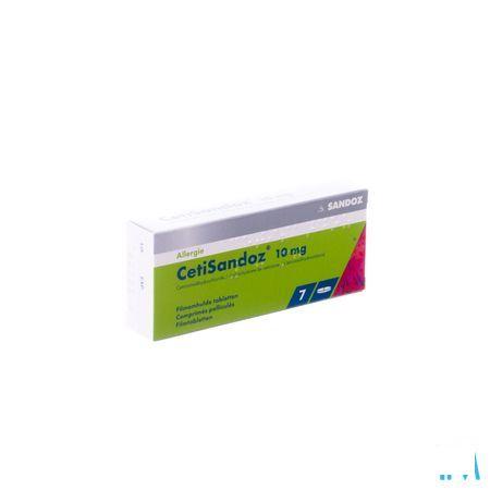 Cetisandoz Sandoz Comprimes 7 X 10 mg 