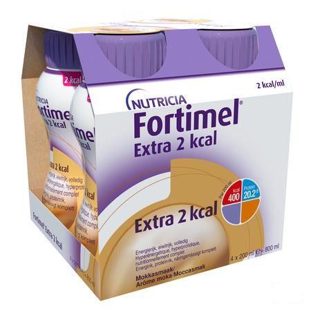 Fortimel Extra 2Kcal Moka 4X200 ml  -  Nutricia