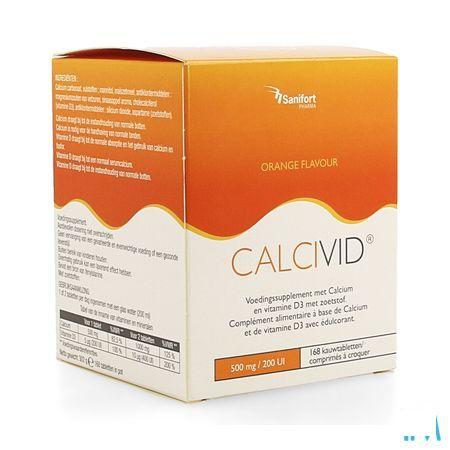 Calcivid 500 mg/200IEOrange Chew 168 