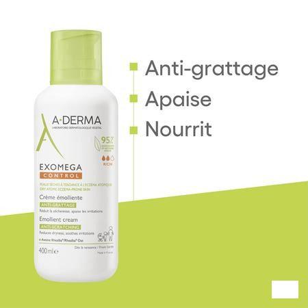 Aderma Exomega Control Creme Emolierend Tube 400 ml  -  Aderma