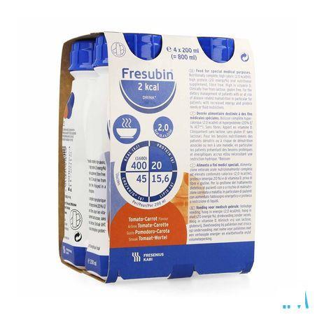 Fresubin 2 Kcal Drink Salé/hartig 200 ml Tomatescarottes/tomaatwortel  -  Fresenius