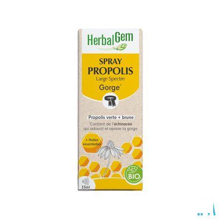 Herbalgem Propolis Breed Spectrum Bio Flacon druppels 15 ml  -  Herbalgem