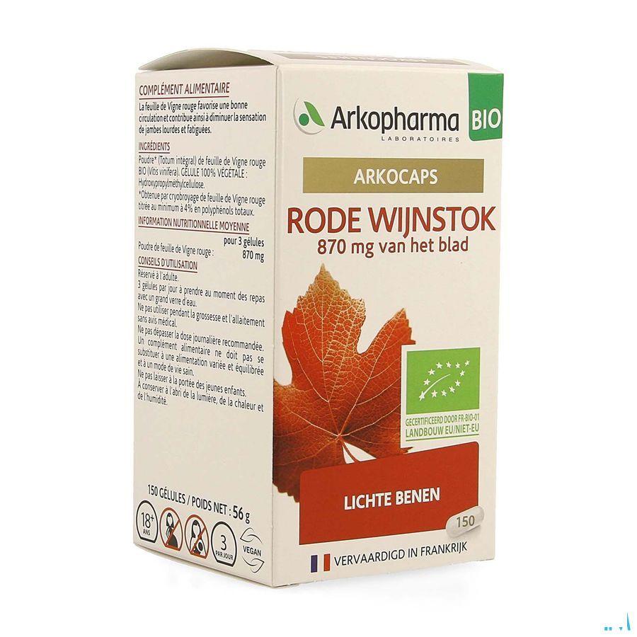 Arkocaps Rode Wijnstok Bio Caps 150 Nf  -  Arkopharma