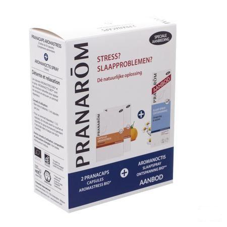 Aromanoctis Slaapspray 100ml + Aromastress 2X30  -  Pranarom