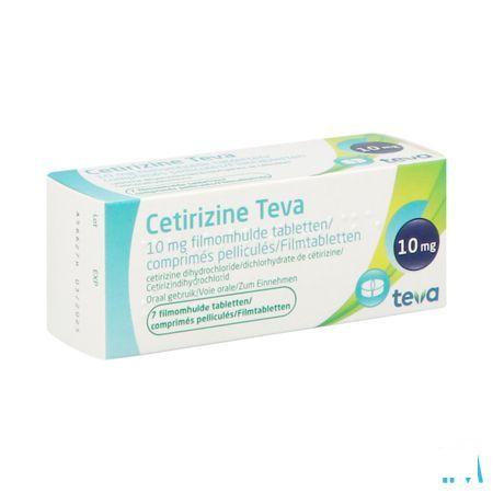 Cetirizine Teva 10 mg Comprimes Pellicules 7 