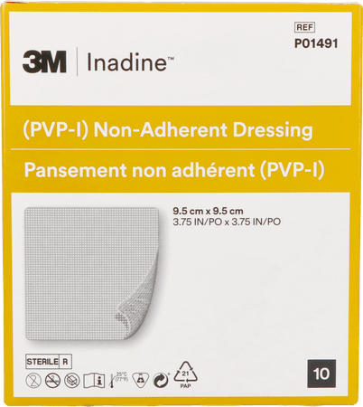 Inadine Kp Doordr. 9,5x 9,5cm 10 P01491  -  Gd Medical