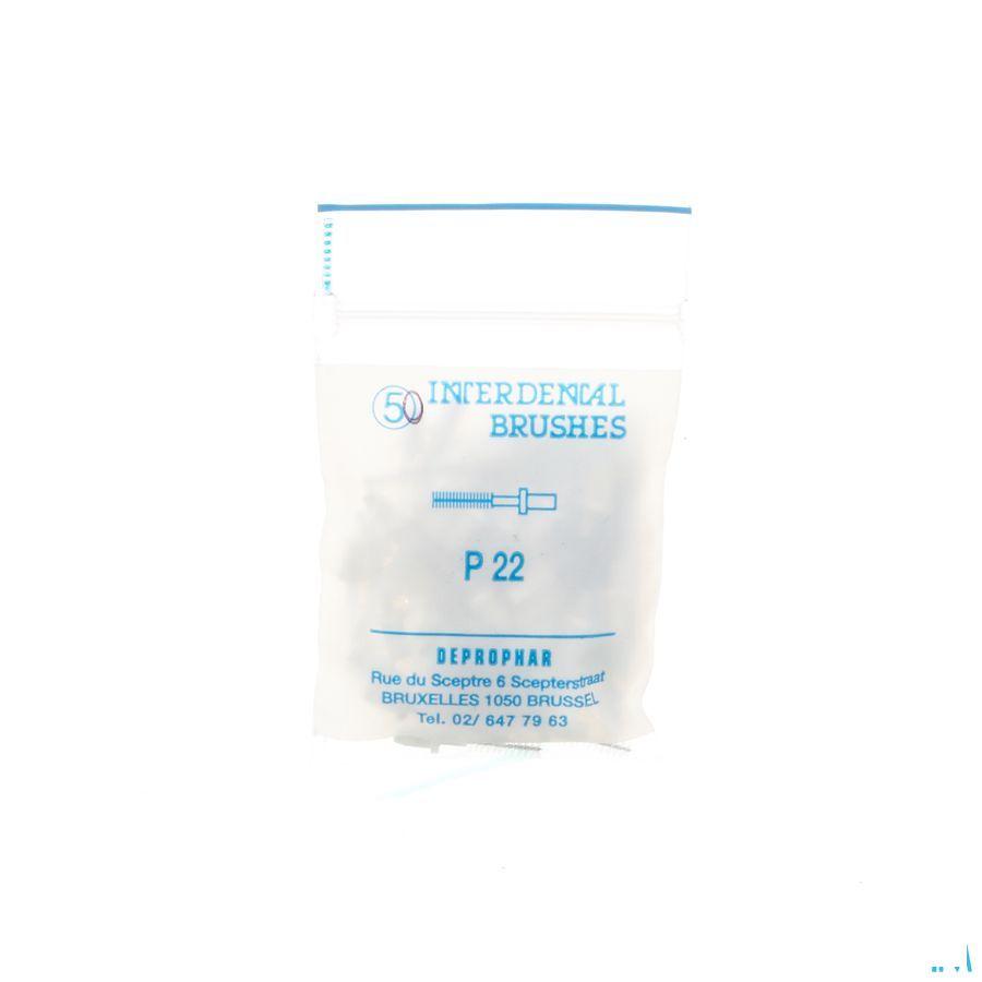 Proximal Tandenborstel zonder heft Cylindr. Small Kort 50 P22  -  Deprophar