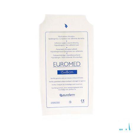 Euromed 8x15cm 1 Eilandpleister Adhesive Steriel  -  I.D. Phar