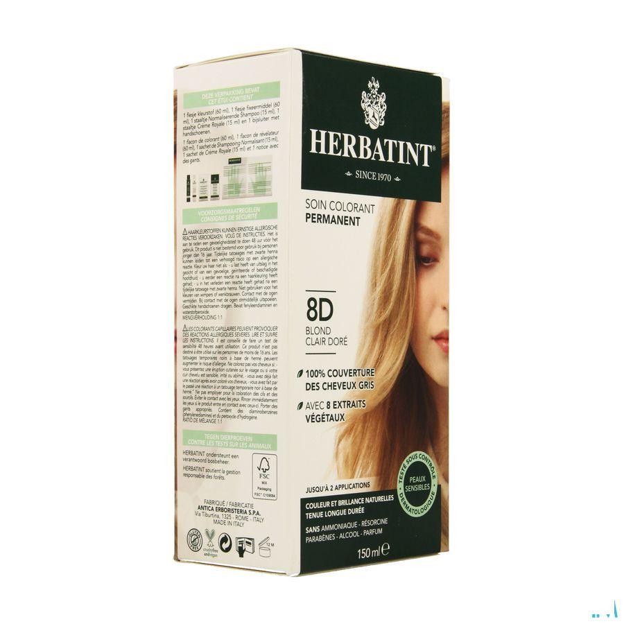 Herbatint Blond Hel Goudkleurig 8d 